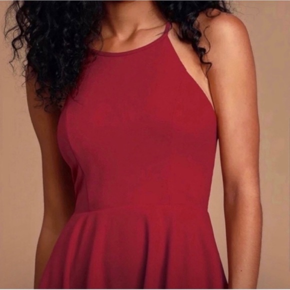 Lulus Irresistible Charm Wine Red Dress Size Medium - Picture 5 of 5